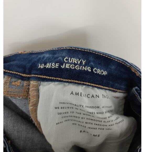 AE Curvy High-Waisted Jegging Crop 6 Long - Picture 6 of 7